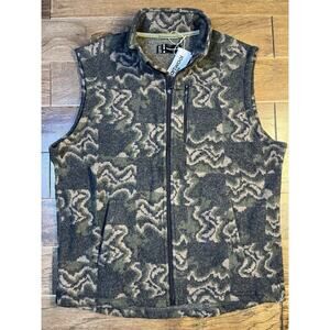 Smartwool Hudson Trail Fleece Vest Camo Merino Wool Men’s XXL $115